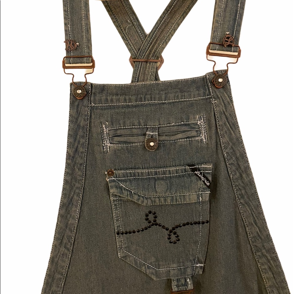 🎉HOST PICK🎉 RARE Luxirie by LRG Jeweled Overalls - Picture 12 of 16